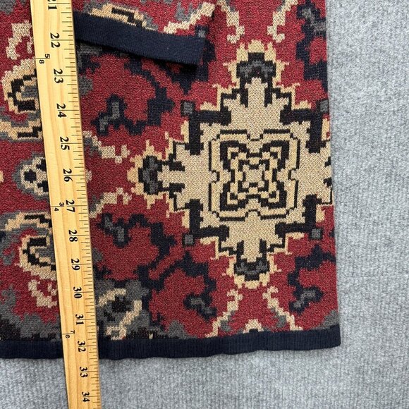 Charter Club Longline Cardigan Jacket Medallion Print Boho Aztec Western Size 2X - Picture 9 of 10